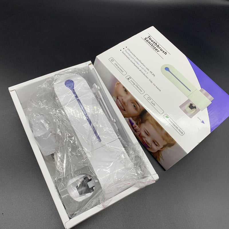 Ultraviolet Toothbrush Disinfection Automatic Toothpaste Squeezing Device UV Sterilizer Kit Comes With Toothbrush Holder Factory Direct Supply