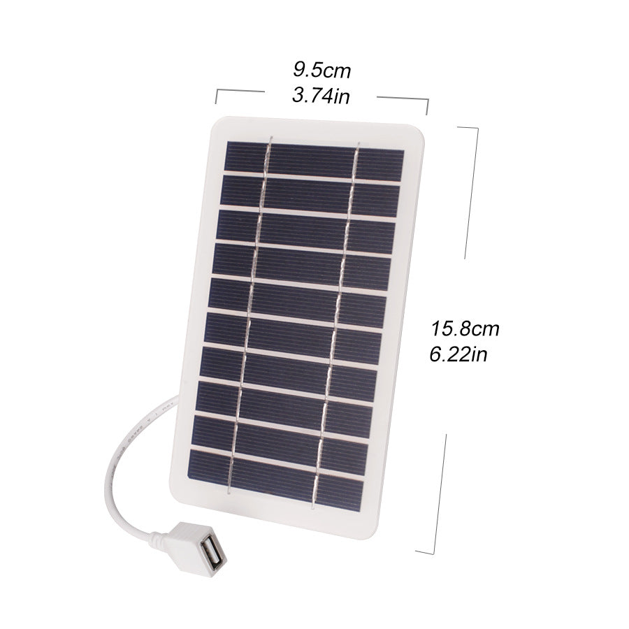 Cross-border Explosions Foreign Trade Single Product 5V2W Solar Charging Board Outdoor Camping Mobile Phone Mobile Power Charger