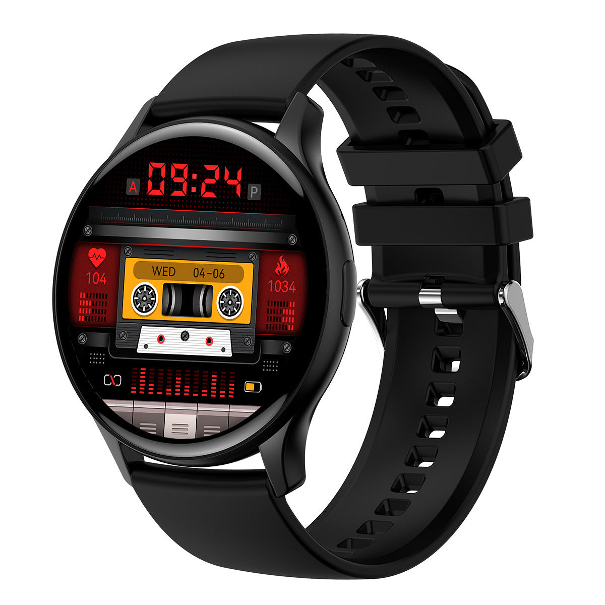 HK89 Bluetooth Call Smart Watch Heart Rate Blood Pressure NFC Weather Music Multi-sports AMOLED Smart Watch