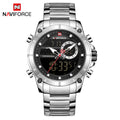 NAVIFORCE Lingxiang 9163 New Men's Watch Steel Band Date Business Casual Waterproof Pointer Quartz Watch