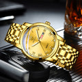 QINGXIYA Watch Trend Korean Quartz Men's Watch Waterproof Student Men's Watch